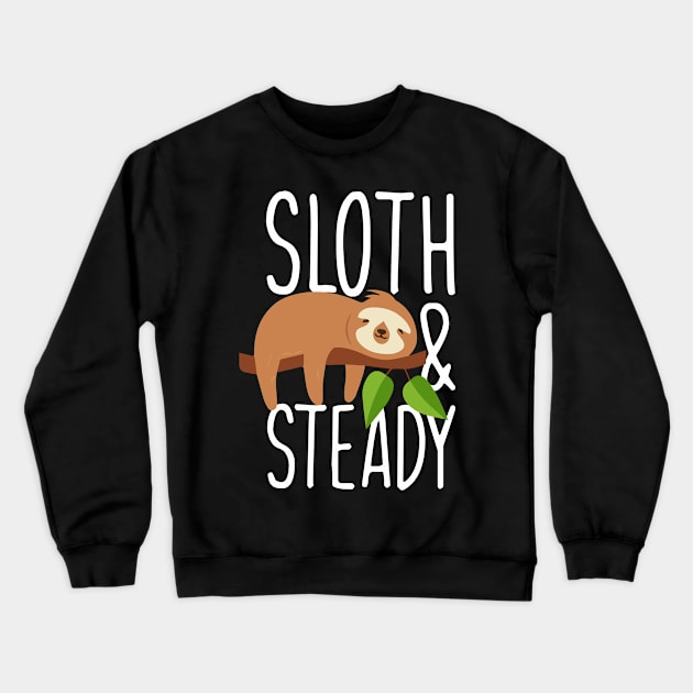 Cute Sloth Crewneck Sweatshirt by Imutobi